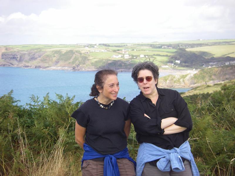 IMGP0912.JPG - Gabrielle & Monica on the Welsh Coastal Trail above Little Haven